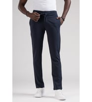 Paul Martin Slimfit Beli Lastikli Ve İplikli Full Likralı Yazlık Jogger Pantolon (Lacivert)