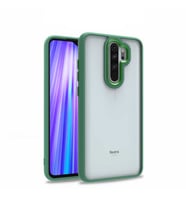 Xiaomi Redmi Note 8 Pro Kılıf Case, Kamera Lens Korumalı Elektroplatin Kaplama Sert PC Koruyucu Colourful Platinum Serisi (Yeşil)