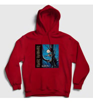 Presmono Unisex Gri Fear Of The Dark Iron Maiden Kapüşonlu Sweatshirt 86047tt (Kırmızı)