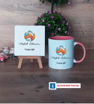 Voleybol Antrenörü Dekoratif Taş, Kupa Bardak Kırmızı Hediye (Model 5)