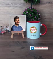 Yılbaşı Hediyesi Fotoğraflı Dekoratif Taş, Kupa Bardak Beyaz Hediye (Model 2)