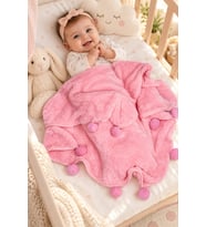 Pabteks Bebek/Çocuk Battaniyesi (Pembe)