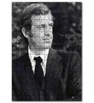 Cakapuzzle Jean Paul Belmondo Gençlik Siyah Beyaz Puzzle Yapboz MDF (Ahşap) (500 Parça)