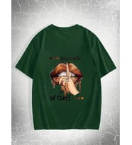 Unisex Enjoy Personel Time Baskılı Tasarım Tshirt (Yeşil)