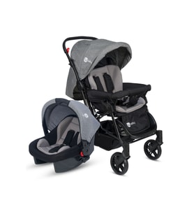 4 Baby Olympus Çift Yönlü Travel Sistem Bebek Arabası Siyah Antrasit (Grimelanj)