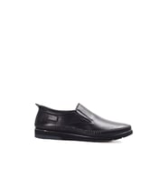 FAST STEP Hakiki Deri Erkek Casual Ayakkabı 711MA07LZR (Siyah)