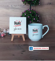 Diyaliz Hemşiresi Dekoratif Taş, Kupa Bardak Kırmızı Hediye Tıp Bayramı Hediyesi Hemşireler Günü Hediyesi (Model 4)