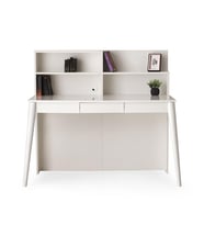 Çakıl MDF Çekmeceli Kitaplıklı Çalışma Masası 120x60x120cm (Krem)