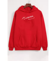Unisex K.Atatürk imza Baskılı Sweatshirt (Kırmızı)