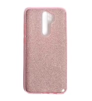 Xiaomi Redmi Note 8 Pro Kılıf Simli Parlak Shining Kapak (Pembe)