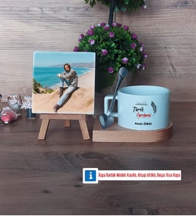 Tarih Öğretmeni Fotoğraflı Dekoratif Taş, Kupa Bardak Beyaz Hediye (Model 8)