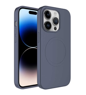 Apple iPhone 13 Pro Kılıf Magsafe Wireless Şarj Özellikli Pastel Renk Silikon Zore Plas Kapak (Kırmızı)