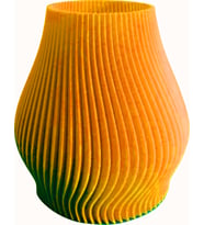 Vazo Saksı Spiral Desenli 3D baskı Özel Üretim (A.ALTIN)