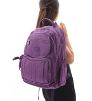 Büyük Boy Ultra L,x Maymuncuk Su İtici Özellikli Unisex Sırt Çantası (Mor)