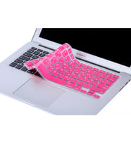 Laptop MacBook Air Pro Klavye Koruyucu 13-15-17inc Arabic US Baskı A1466 Arapça (Açık Pembe)