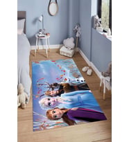 Dijital Baskılı Kaymaz Taban Yıkanabilir Kolay Temizlenir Modern Çocuk Odası Halısı NDÇ-HP-646 (Mor)