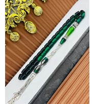 İmame nakkaşlı zar kehribar (Yeşil)