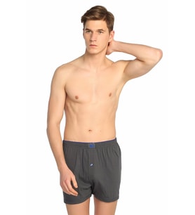 Tutku 6 Adet Siyah Renk Penye Boxer (Füme)