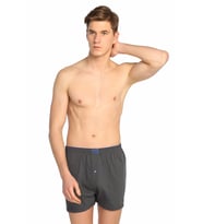 Tutku 6 Adet Siyah Renk Penye Boxer (Füme)