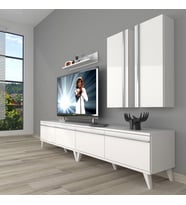 Decoraktiv Eko 5200T Mdf Retro Tv Ünitesi Tv Sehpası (Beyaz)