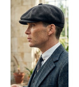 Peaky Blinders Şapka Newsboy Trend 8 Parça Kasket Fötr cp224p (Füme)