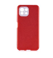 Xiaomi Mi 11 Lite Kılıf Simli Parlak Shining Kapak (Kırmızı)