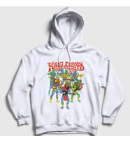 Presmono Unisex Beyaz Band King Gizzard And The Lizard Wizard Kapüşonlu Sweatshirt 489163tt (Beyaz)