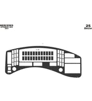 Meriç® Mercedes 403 Ön Torpido Kaplama Maun 25 Parça 2001-2005 (Karbon)
