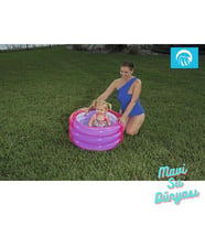 Havuz 3 Bölmeli 70 Cm x 30 Cm Şişen Zemin Mavi Renk (Pembe)