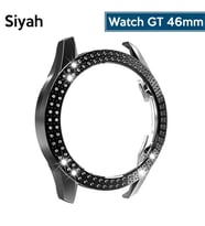 ALLY Huawei GT2 46mm Diamond Tas Islemeli Bumper Kilif (Siyah)