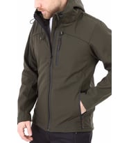 Ghassy Co Erkek Su Rüzgar Geçirmez Softshell Spor Ceket 7 Renk (Haki)