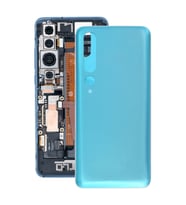 Xiaomi Mi 10 5GUyumlu Arka Pil Batarya Kapağı Cam M2001J2G M2001J2I (Yeşil)