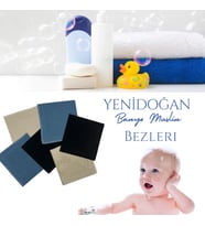 6’lı Müslin Yenidoğan Bebek Banyo Lif ve Kurulama Mendil Seti Bebek Banyosu ve Anne Bakım Mendilleri Bebek Banyo Takımları Bebek Lif ve Kurulama Bezi Seti (Çok Renkli-Multı)