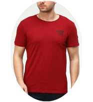 Adidas EF-3991 Erkek Battal Pamuklu Cotton T-Shirt  (Bordo)