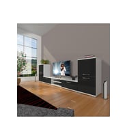 Decoraktiv Eko On2 Mdf Dvd Tv Ünitesi Tv Sehpası (Beyaz-Siyah)