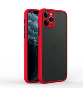 iPhone 11 Pro Max 6.5inç Kamera Korumalı Premium Silikon Kılıf (Kırmızı)