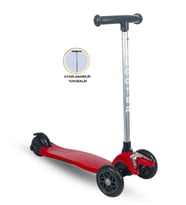 Tois Joy 3 Tekerlekli Yükseklik Ayarlı Scooter (Kırmızı)