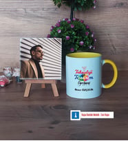 Teknoloji ve Tasarım Öğretmeni Fotoğraflı Dekoratif Taş, Kupa Bardak Beyaz Hediye Öğretmenler Günü Hediyesi (Model 7)