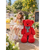 Pandamkee 80 Cm Sevgiliye Özel Hediyelik Ayı (Kırmızı)