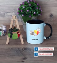Hakem Kupa Bardak Beyaz ve Fotoğraflı Ahşap Anahtarlık Hediye (Model 11)