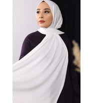 Pamuklu Penye Şal (Ekru)
