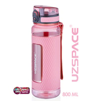 Uzspace FiftyFifty 800ml -BÜYÜK BOY- Tritan Su Matarası Silikon Korumalı Kaydırmaz Gövde