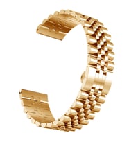 22MM Gear S3 Watch 4 -GT2 GT2E 46MM Kayış,Kordon Seramik Paslanmaz Çelik (Rose)