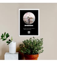 Kişiye Özel QR Karekodlu Tablo 20x30 Ebatında (Beyaz)