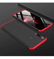 Galaxy A20S Kılıf Zore Ays Full Koruma Kılıf (Siyah-Kırmızı)
