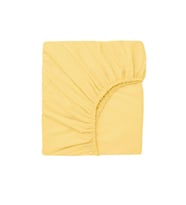 60 x120 + 15 cm Pamuklu ve Lastikli Fittet Penye Bebek Çarşafı (Sarı)