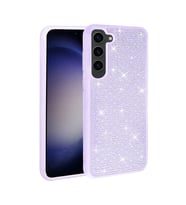 Galaxy S23 Plus Kılıf Parlak Taşlı Tasarım Zore Ston Kılıf (Lila)