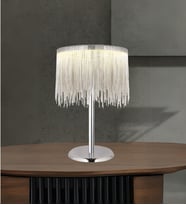 Katena Masa Lambası  Modern Şık Zincirli Abajur (Krom)