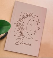 BK Gift Kişiye Özel İsimli Sert Kapaklı Pudra Pembesi Defter, Arkadaşa Hediye, Yeni İş Hediyesi, Anı Defteri, Doğum Günü Hediyesi (Model 8)