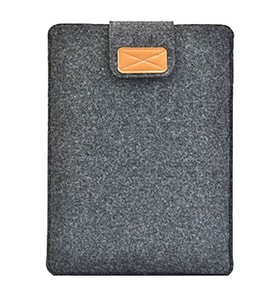 Apple Macbook Air Pro 13 İnch Tüm Modeller İçin Keçe Kılıf Çantai Laptop Notebook Kılıf Koyu Gri (Gri)